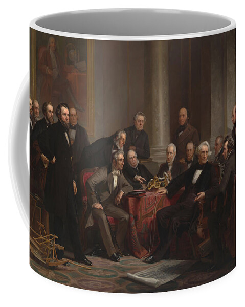 1862 Coffee Mug featuring the photograph Men Of Progress, American Inventors by Science Source