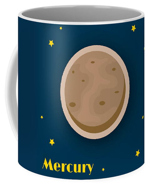 Mercury Coffee Mug featuring the digital art Mercury by Christy Beckwith