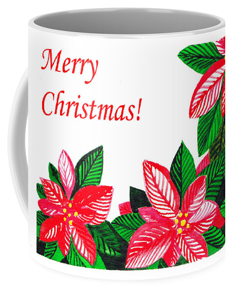 Christmas Coffee Mug featuring the painting Merry Christmas by Irina Sztukowski