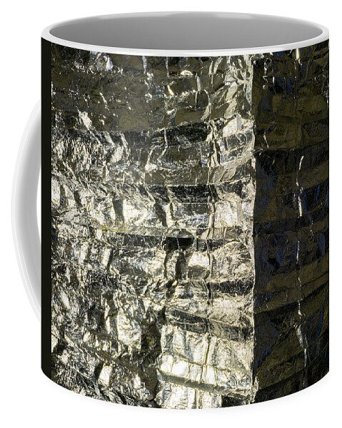 Abstract Coffee Mug featuring the photograph Metallic Reflection by Lynn Hansen
