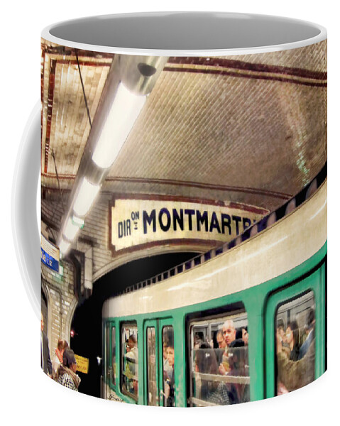Metro Coffee Mug featuring the photograph Metro to Montmartre. Paris  by Jennie Breeze