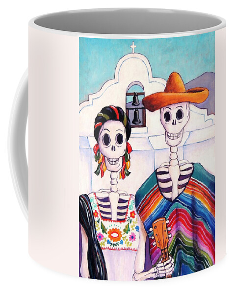 Dia De Los Muertos Coffee Mug featuring the painting Mexican Gothic by Candy Mayer