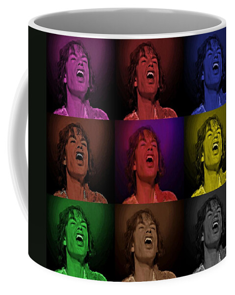 Mick Jagger Coffee Mug featuring the photograph Mick Jagger Pop Art Print by David Dehner