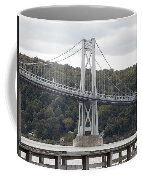 Poughkeepsie Coffee Mug featuring the photograph Mid Hudson Bridge by Nina Kindred