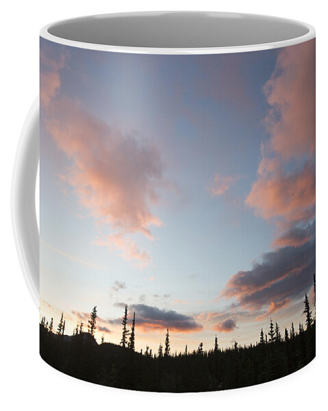 Feb0514 Coffee Mug featuring the photograph Midnight Sun And Clouds Denali Np Alaska by Matthais Breiter