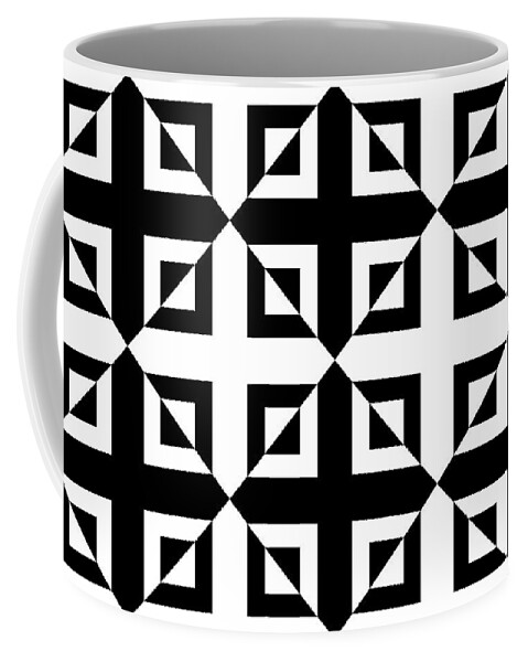 Squares Coffee Mug featuring the digital art Mind Games 42 se by Mike McGlothlen
