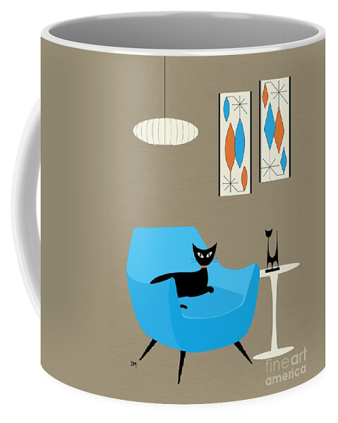 Retro Coffee Mug featuring the digital art Mini Gravel Art 6 by Donna Mibus