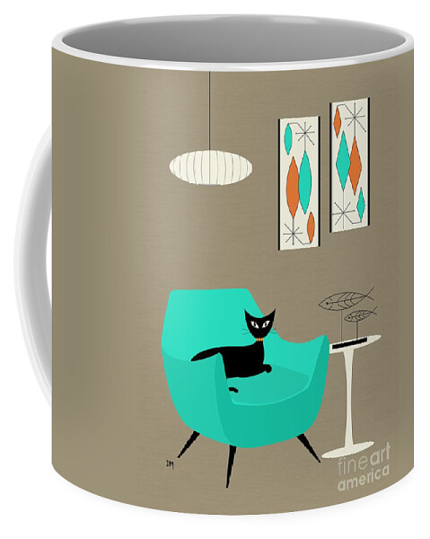 Retro Coffee Mug featuring the digital art Mini Gravel Art 7 by Donna Mibus