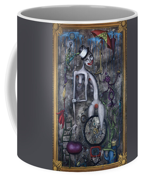 Millie Coffee Mug featuring the painting Miss Millies Greatest Show On Earth by Kelly King