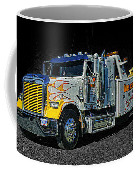 Trucks Coffee Mug featuring the photograph Mission Towing HDRCATR2999-13 by Randy Harris