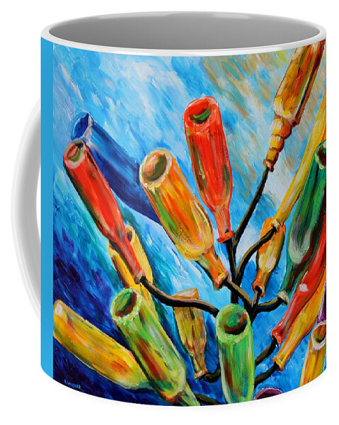 Still Life Coffee Mug featuring the painting Mississippi Bottle Tree by Karl Wagner
