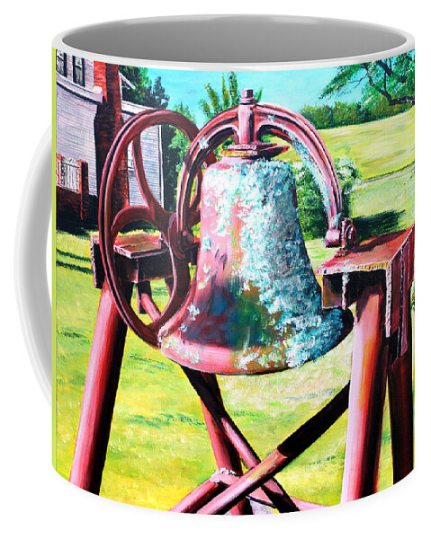 Bell Coffee Mug featuring the painting Mississippi Plantation Bell by Karl Wagner
