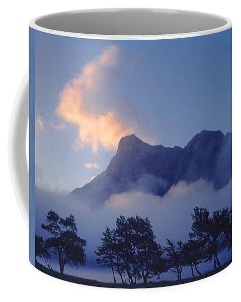 Waterton Lakes National Park Coffee Mug featuring the photograph 1M3004-Mist at Waterton by Ed Cooper Photography