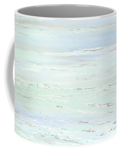 Ocean Coffee Mug featuring the painting Misty Blue by Tamara Nelson