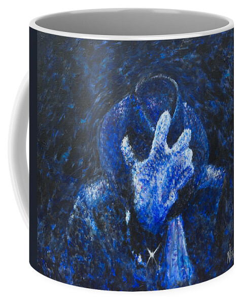Michael Jackson Coffee Mug featuring the painting MJ Gone Too Soon by Nik Helbig