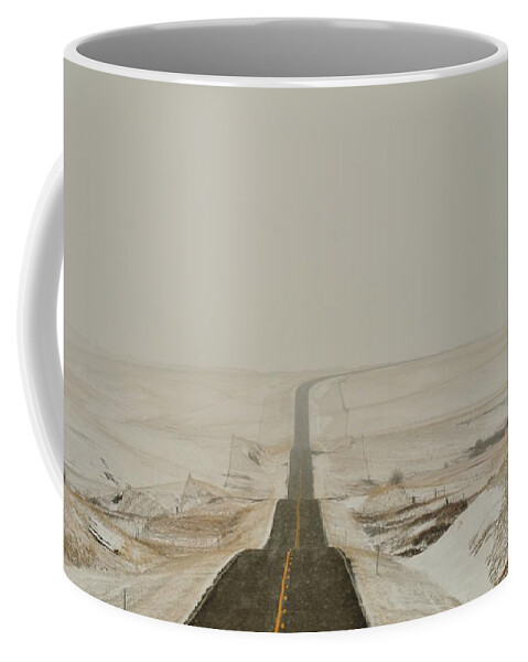Highway Coffee Mug featuring the photograph Montana Highway 3 by Kae Cheatham