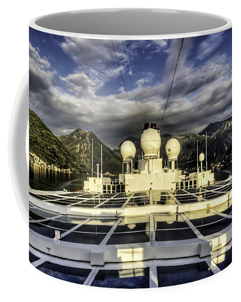 Adriatic Coffee Mug featuring the photograph Montenegro Cruise by Maria Coulson