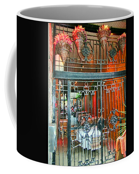 Montreal Coffee Mug featuring the mixed media Montreal Boutique by Shawn Dall