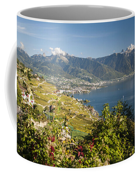 Montreux Switzerland Coffee Mug featuring the photograph Montreux on Lake Geneva by Rob Hemphill
