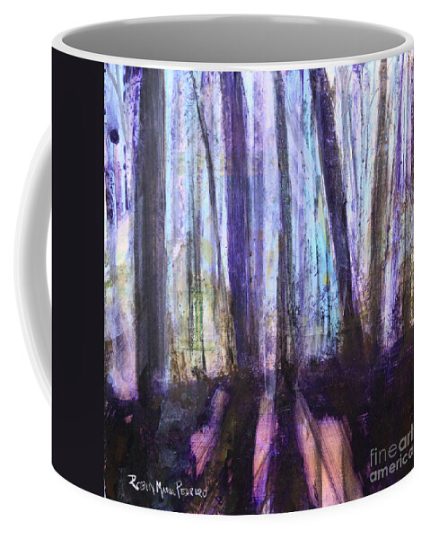 Moody Woods Coffee Mug featuring the painting Moody Woods by Robin Pedrero