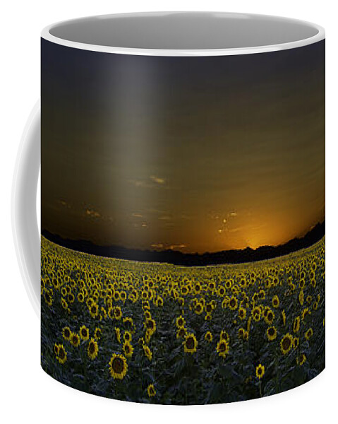 Sunflowers Coffee Mug featuring the photograph Moon Flowers by Kristal Kraft