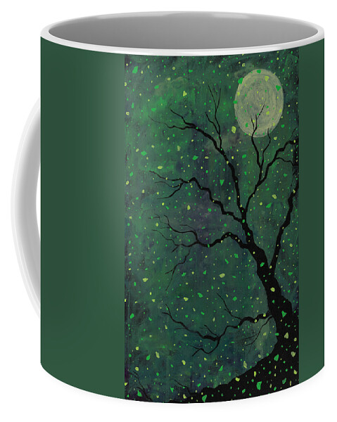 Goth Coffee Mug featuring the painting Moonchild by Joel Tesch