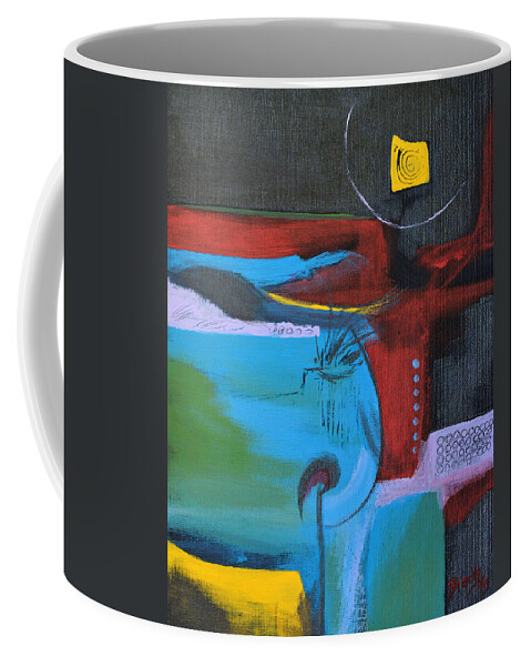Modern Coffee Mug featuring the painting Moonlight Blues by Donna Blackhall