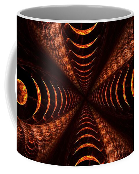 Computer Coffee Mug featuring the digital art Moonstruck by Anastasiya Malakhova