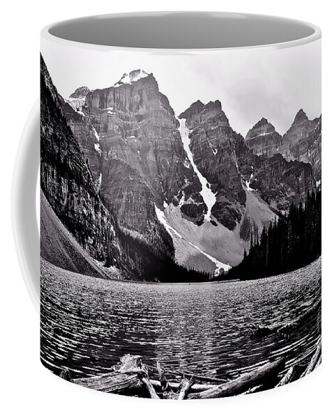 Lake Coffee Mug featuring the photograph Moraine Lake by Linda Bianic