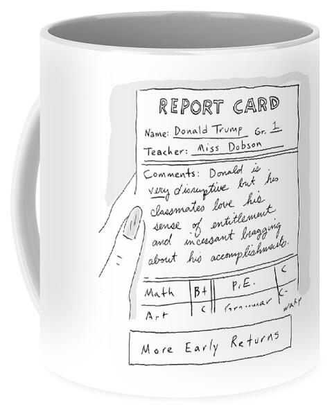 Teacher Report Card Coffee Mug