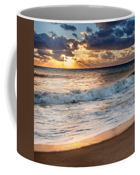 Cape Cod National Seashore Coffee Mug featuring the photograph Morning Clouds Square by Bill Wakeley