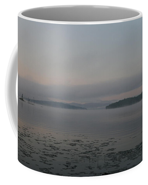 Lake Coffee Mug featuring the photograph Morning Echoes by Neal Eslinger