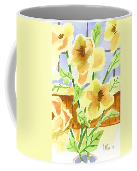 Morning Magnolias 2 Coffee Mug featuring the painting Morning Magnolias 2 by Kip DeVore
