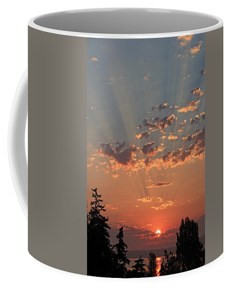 Sunrise Coffee Mug featuring the photograph Morning Rays by E Faithe Lester