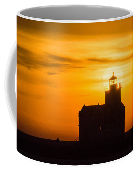 Lighthouse Coffee Mug featuring the photograph Morning Rest by Bill Pevlor