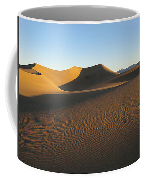 Mesquite Dunes Coffee Mug featuring the photograph Morning Shadows by Joe Schofield