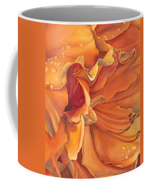 Flower Coffee Mug featuring the painting Morning Splendor by Sandy Haight