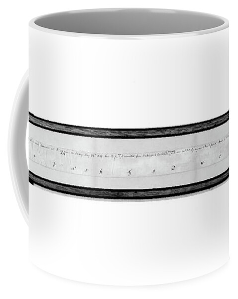1844 Coffee Mug featuring the painting Morse Code First Message by Granger
