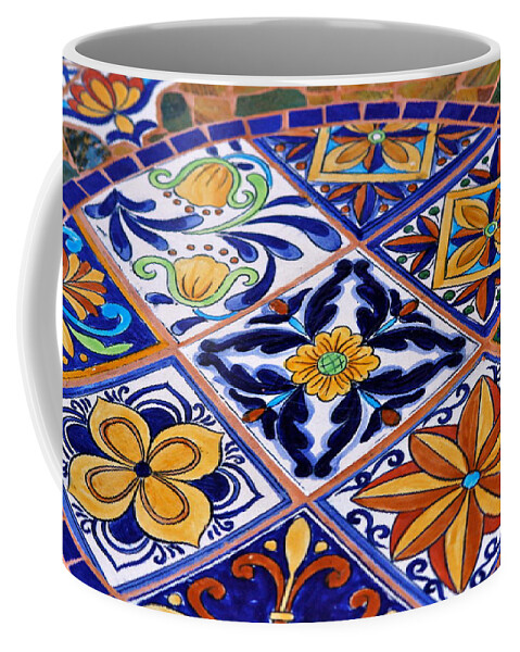 Hawaii Coffee Mug featuring the photograph Mosaic Tile Tabletop by Lehua Pekelo-Stearns