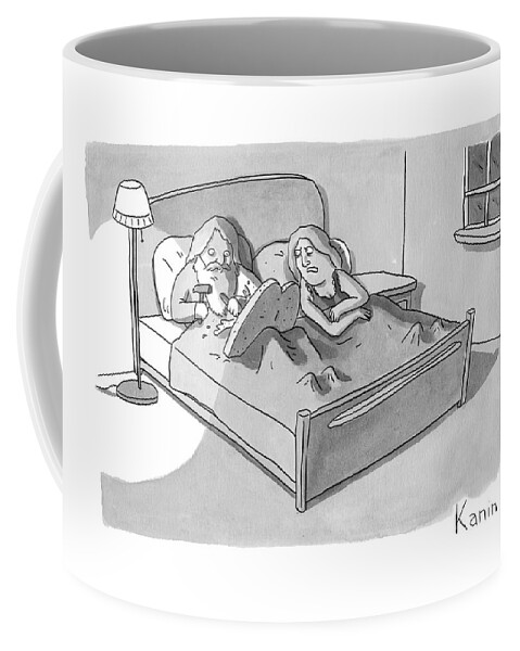 Moses Sits And Writes In Bed With Chisel Coffee Mug