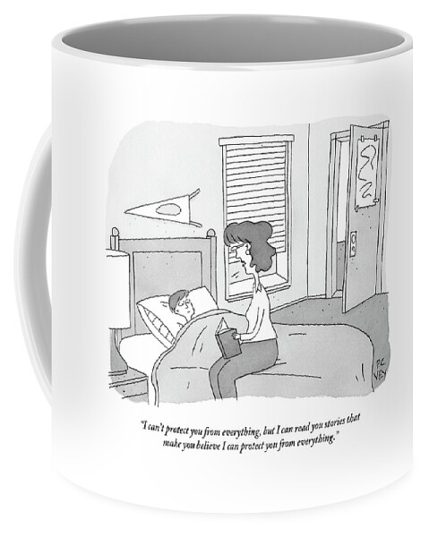 Mother Sits On The Side Of Son's Bed With Open Coffee Mug