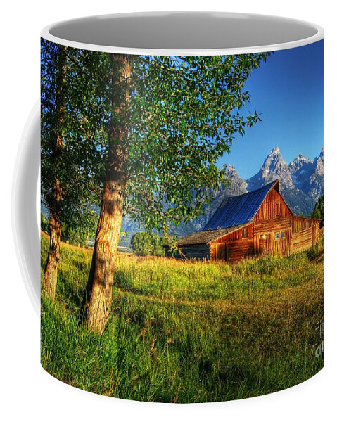 Moulton Barn Coffee Mug featuring the photograph Moulton's Barn 3 by Mel Steinhauer