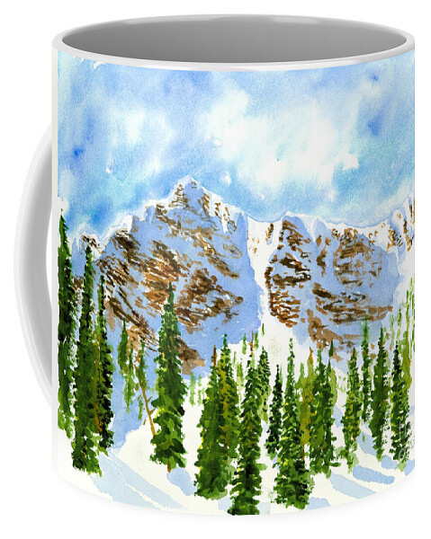 Mountains Coffee Mug featuring the painting Mount Ogden by Walt Brodis
