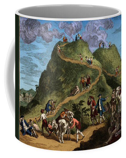 Science Coffee Mug featuring the photograph Mount Vesuvius 1750 by Science Source