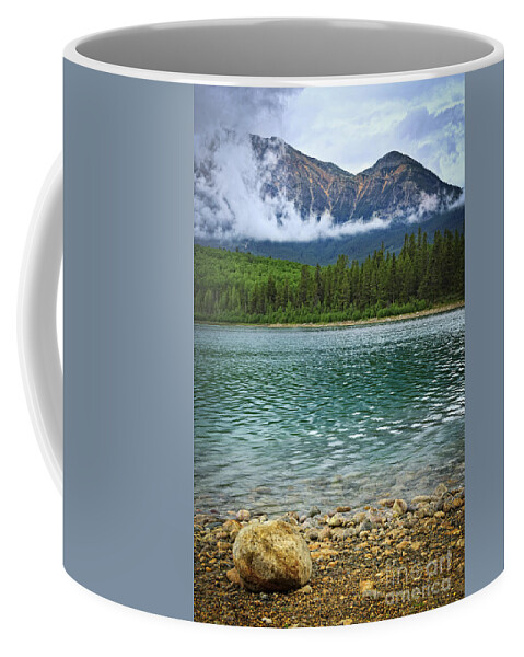 Lake Coffee Mug featuring the photograph Mountain lake by Elena Elisseeva