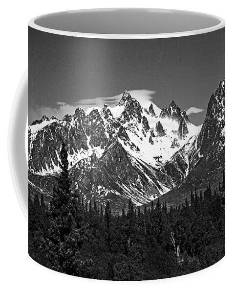 Alaska Coffee Mug featuring the photograph Mountain Majesty by Angie Schutt