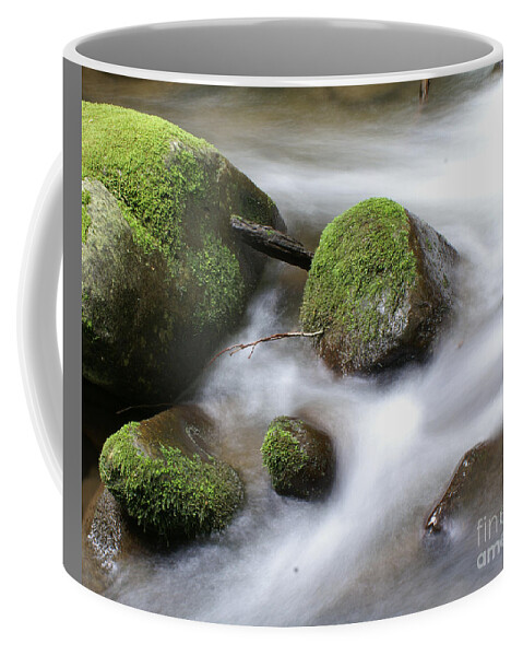 Mountains Coffee Mug featuring the photograph Mountain River by Susan Cliett