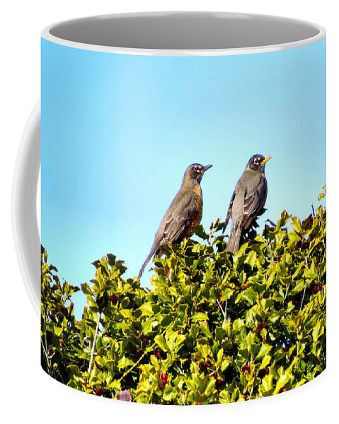 Family Coffee Mug featuring the photograph Mr and Mrs by Art Dingo
