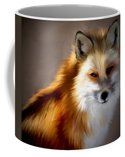 Fox Coffee Mug featuring the painting Mr. Fox by Pennie McCracken