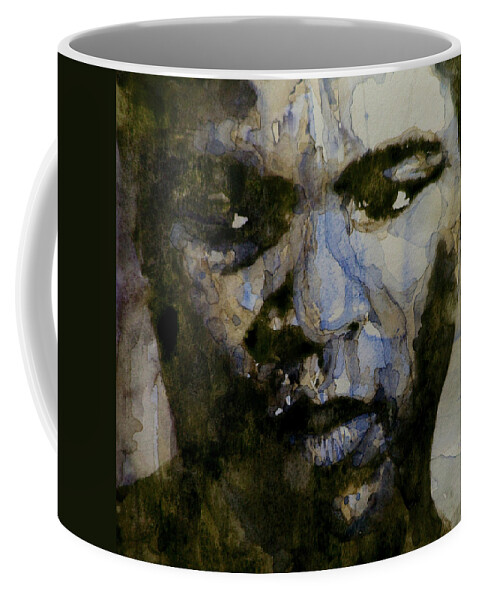 Muhammad Ali Coffee Mug featuring the painting Muhammad Ali A Change Is Gonna Come by Paul Lovering